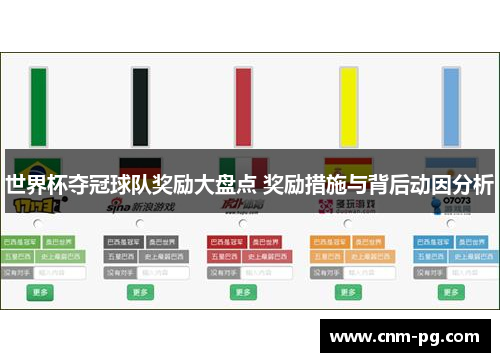 世界杯夺冠球队奖励大盘点 奖励措施与背后动因分析