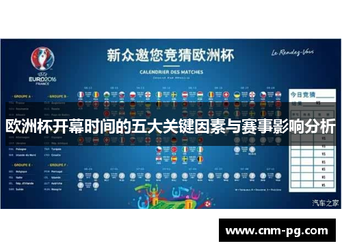 欧洲杯开幕时间的五大关键因素与赛事影响分析